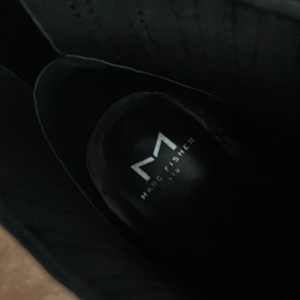 🌸 Black Leather Mark Fisher Ankle Boots Size 11 - Picture 4 of 8